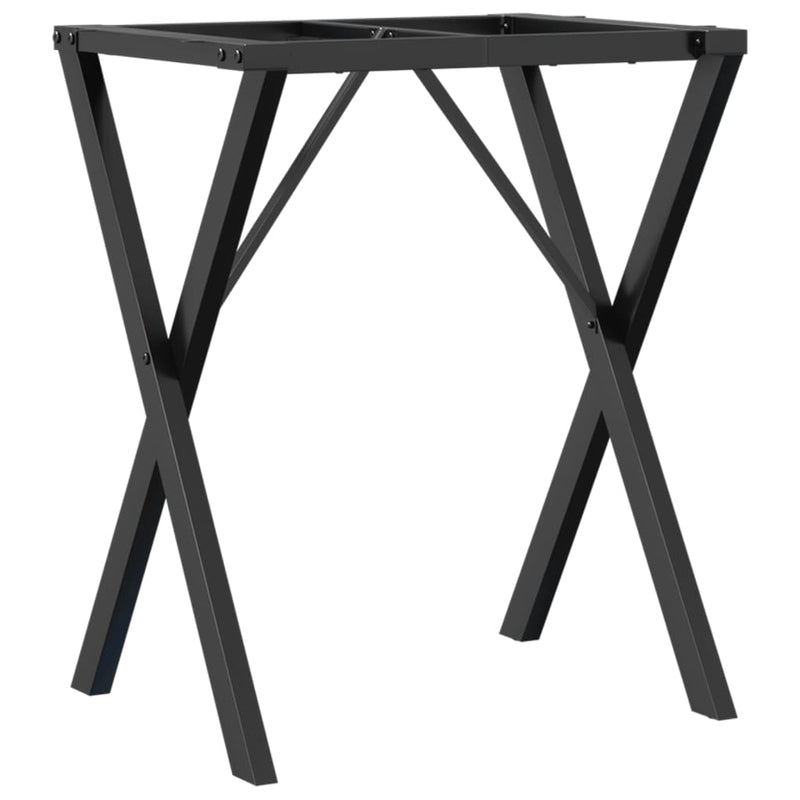 vidaXL öntöttvas étkezőasztallábak X-alakú vázzal 60 x 50 x 73 cm