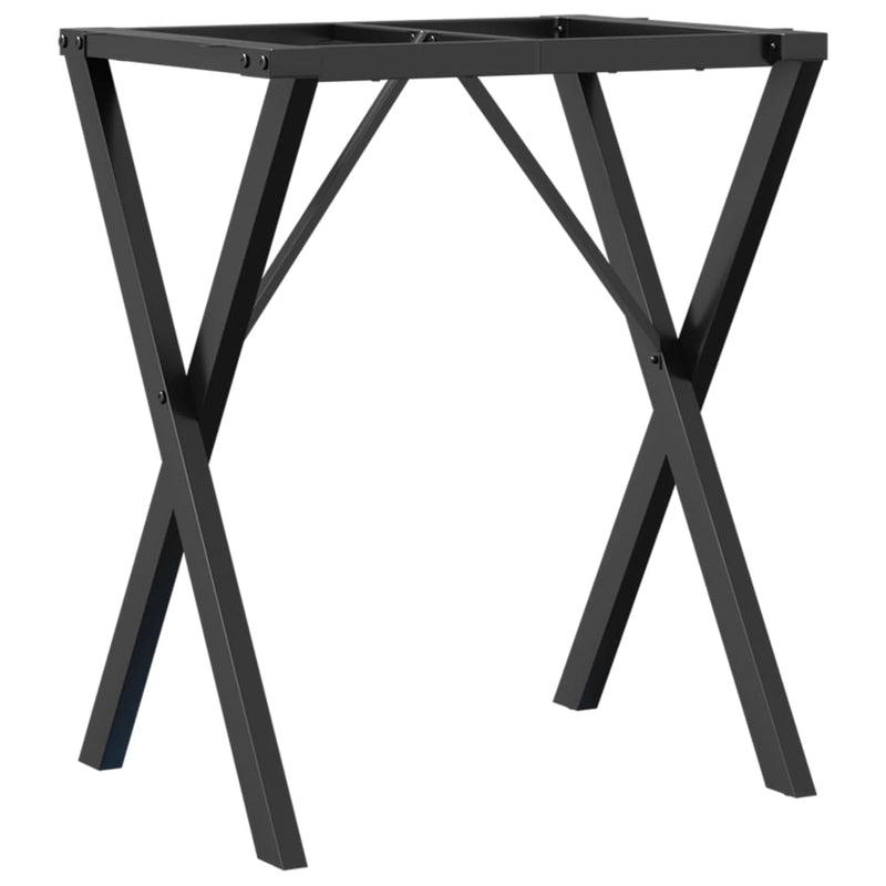 vidaXL acél étkezőasztallábak X-alakú vázzal 60 x 40 x 73 cm
