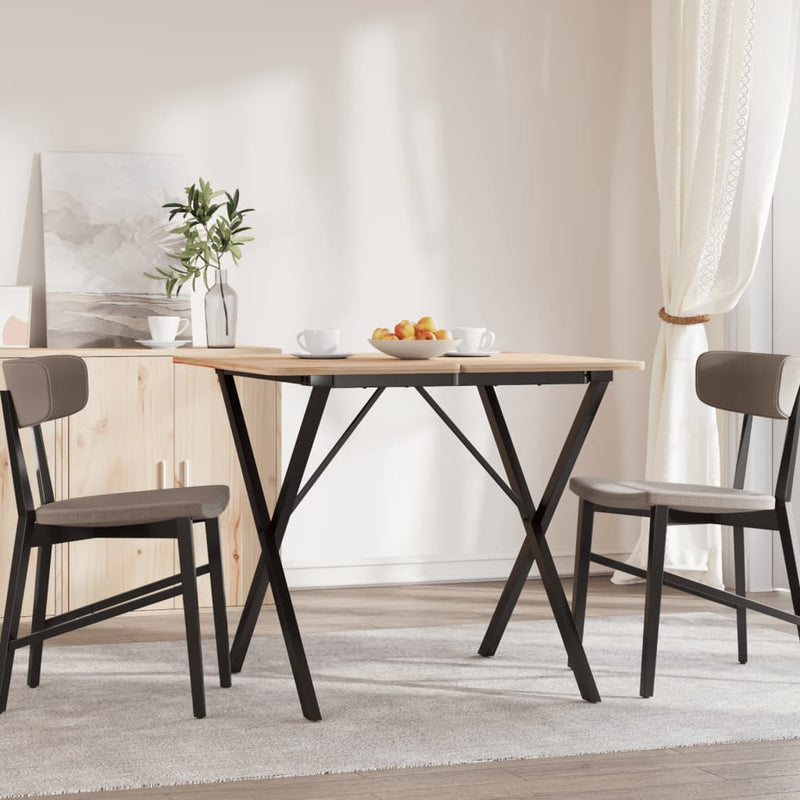 vidaXL acél étkezőasztallábak X-alakú vázzal 60 x 60 x 73 cm