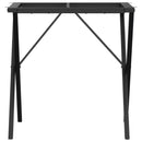 vidaXL acél dohányzóasztallábak X-alakú vázzal 70 x 70 x 73 cm