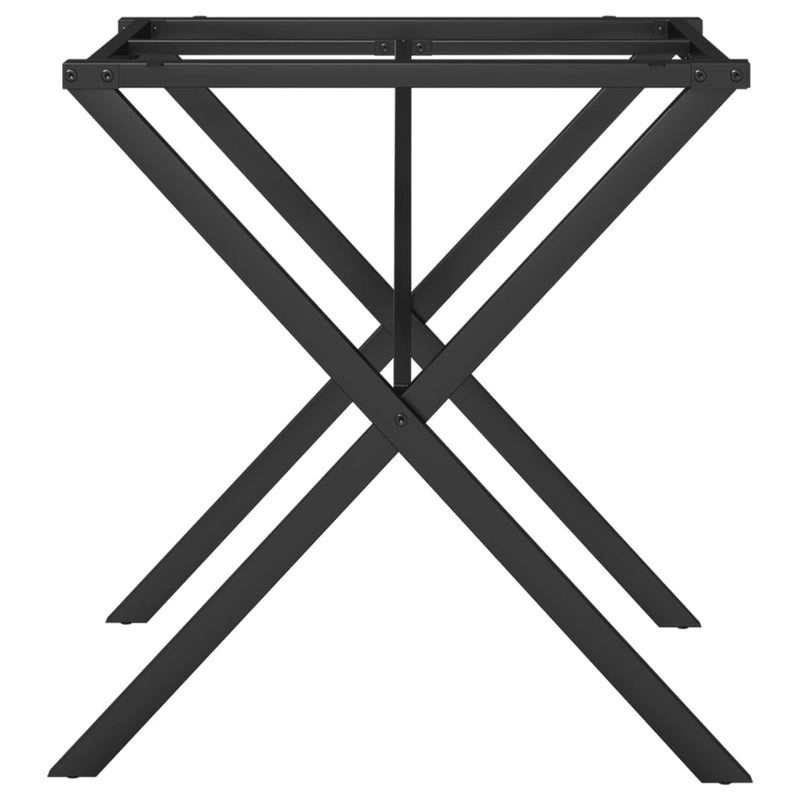 vidaXL acél dohányzóasztallábak X-alakú vázzal 70 x 70 x 73 cm
