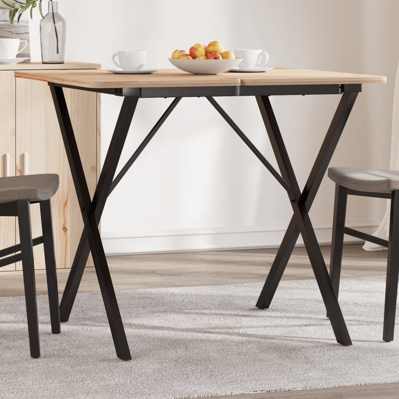 vidaXL acél dohányzóasztallábak X-alakú vázzal 70 x 70 x 73 cm