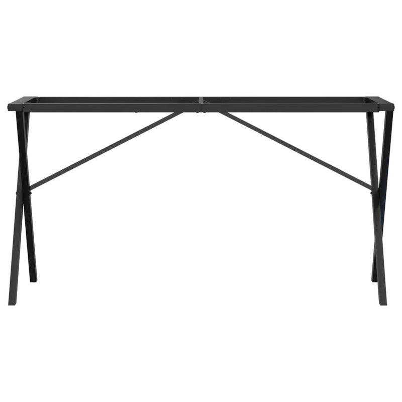 vidaXL öntöttvas étkezőasztallábak X-alakú vázzal 140 x 60 x 73 cm