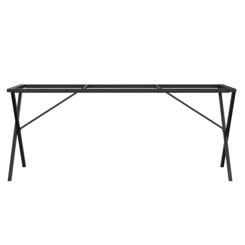 vidaXL öntöttvas étkezőasztallábak X-alakú vázzal 160 x 80 x 73 cm