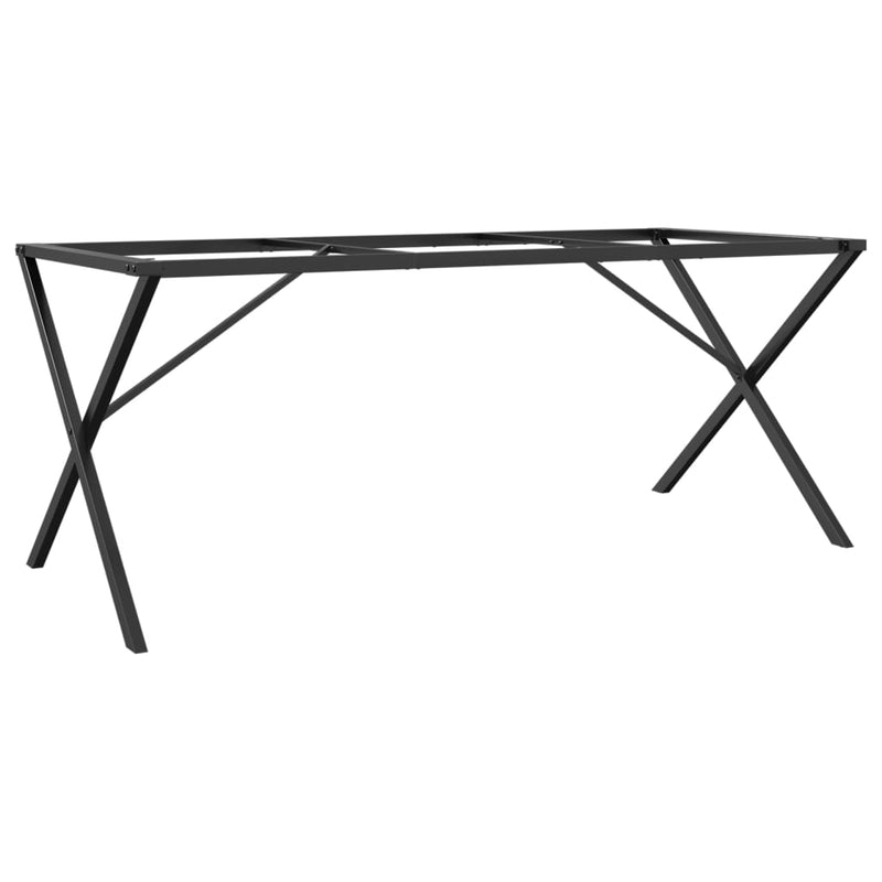 vidaXL öntöttvas étkezőasztallábak X-alakú vázzal 160 x 80 x 73 cm