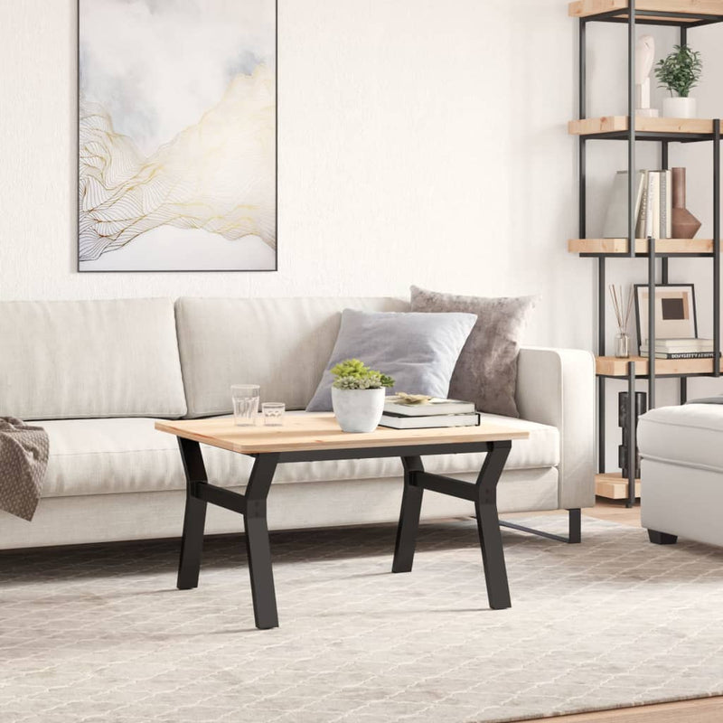 vidaXL acél dohányzóasztallábak Y-alakú vázzal 70 x 60 x 43 cm