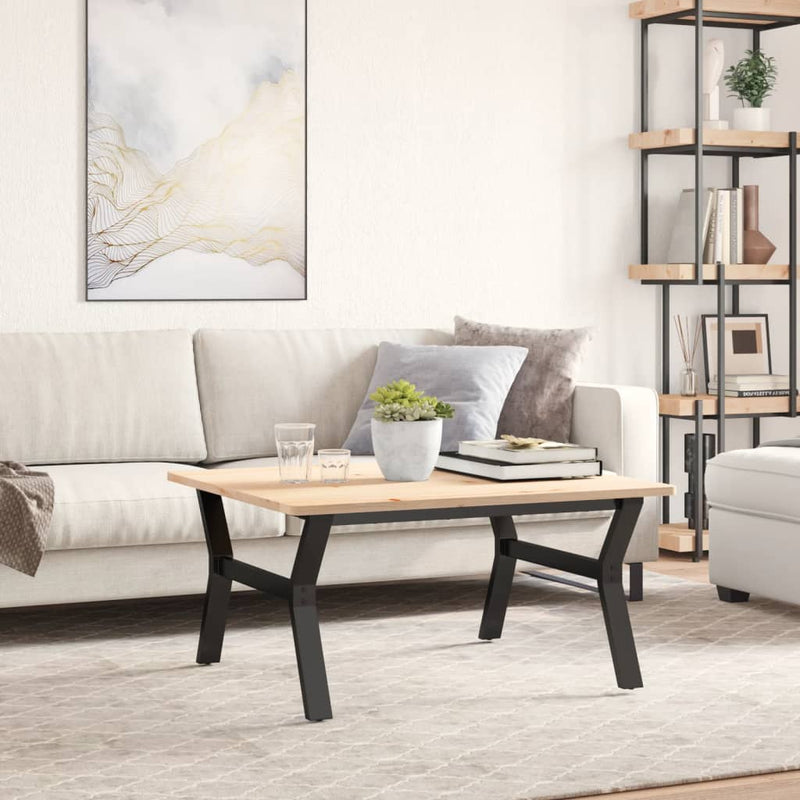 vidaXL acél dohányzóasztallábak Y-alakú vázzal 80 x 70 x 43 cm