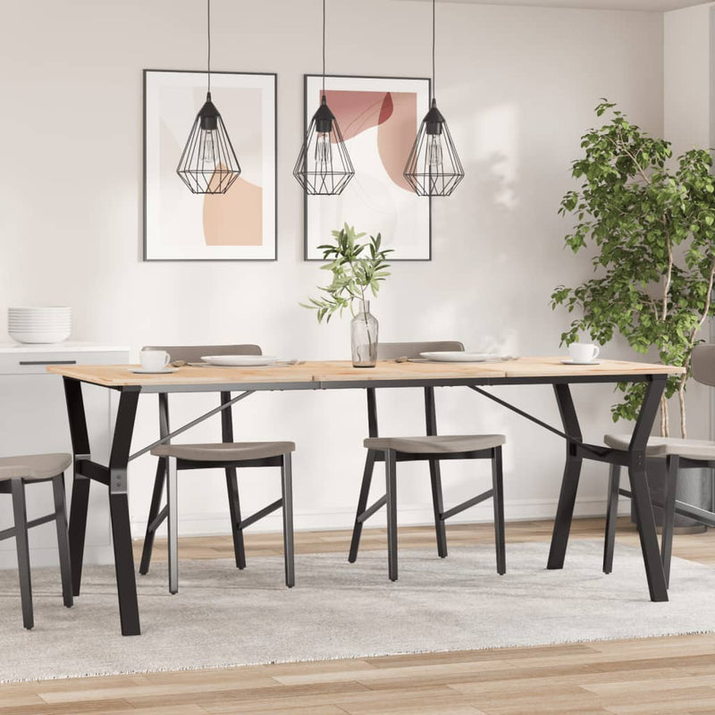 vidaXL acél étkezőasztallábak Y-alakú vázzal 180 x 80 x 73 cm