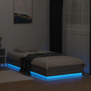 vidaXL szürke sonoma ágykeret LED-világítással 100 x 200 cm