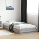 vidaXL szürke sonoma színű ágykeret LED-világítással 90x200 cm
