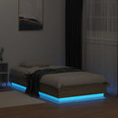 vidaXL sonoma tölgy színű ágykeret LED-világítással 90x190 cm
