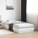 vidaXL fehér ágykeret LED-világítással 75 x 190 cm