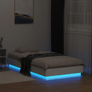 vidaXL fehér ágykeret LED-világítással 75 x 190 cm
