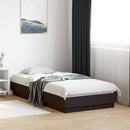 vidaXL fekete ágykeret LED-világítással 75 x 190 cm