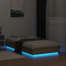 vidaXL sonoma tölgy színű ágykeret LED-világítással 75x190 cm