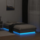 vidaXL szürke sonoma színű ágykeret LED-világítással 75x190 cm