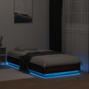 vidaXL barna tölgy színű ágykeret LED-világítással 75 x 190 cm