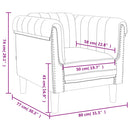 vidaXL 3 részes sárga bársony ülőgarnitúra