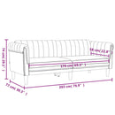 vidaXL 2 részes rózsaszín bársony ülőgarnitúra