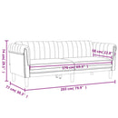 vidaXL 2 részes kék bársony ülőgarnitúra