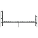 vidaXL fekete fém ágykeret fej- és lábtámlával 75 x 190 cm