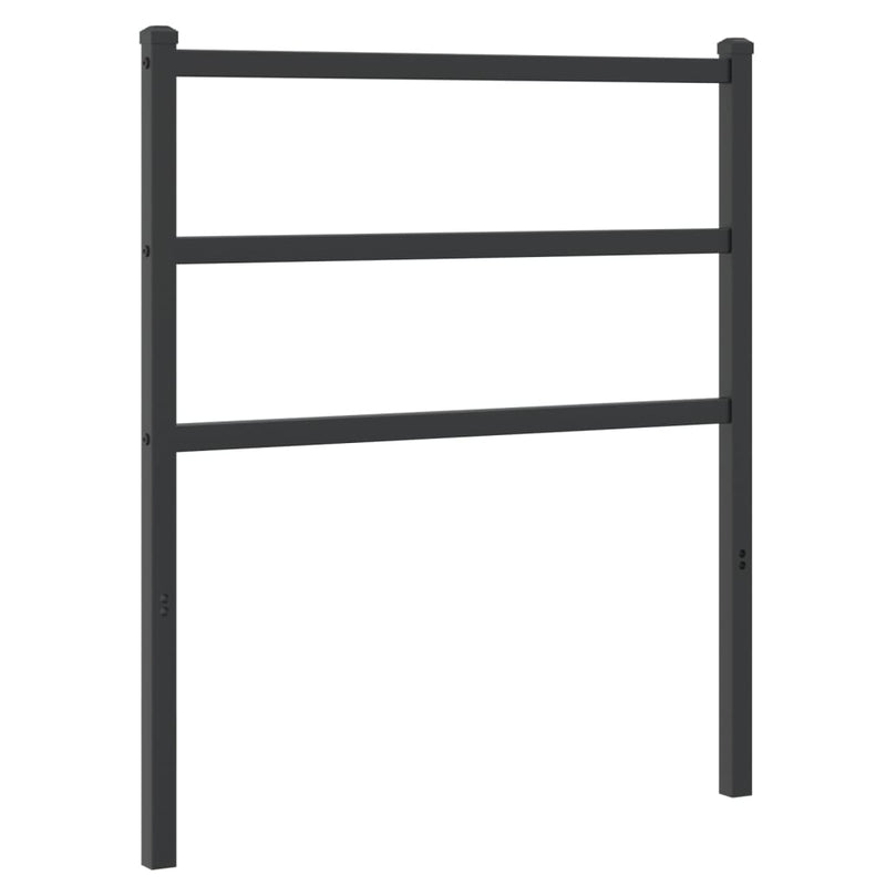 vidaXL fekete fém fejtámla 75 cm