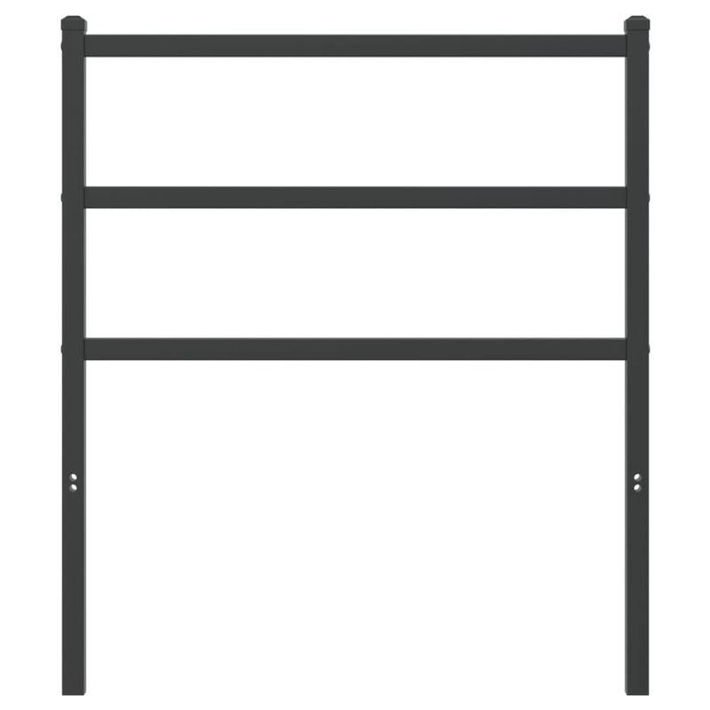 vidaXL fekete fém fejtámla 75 cm