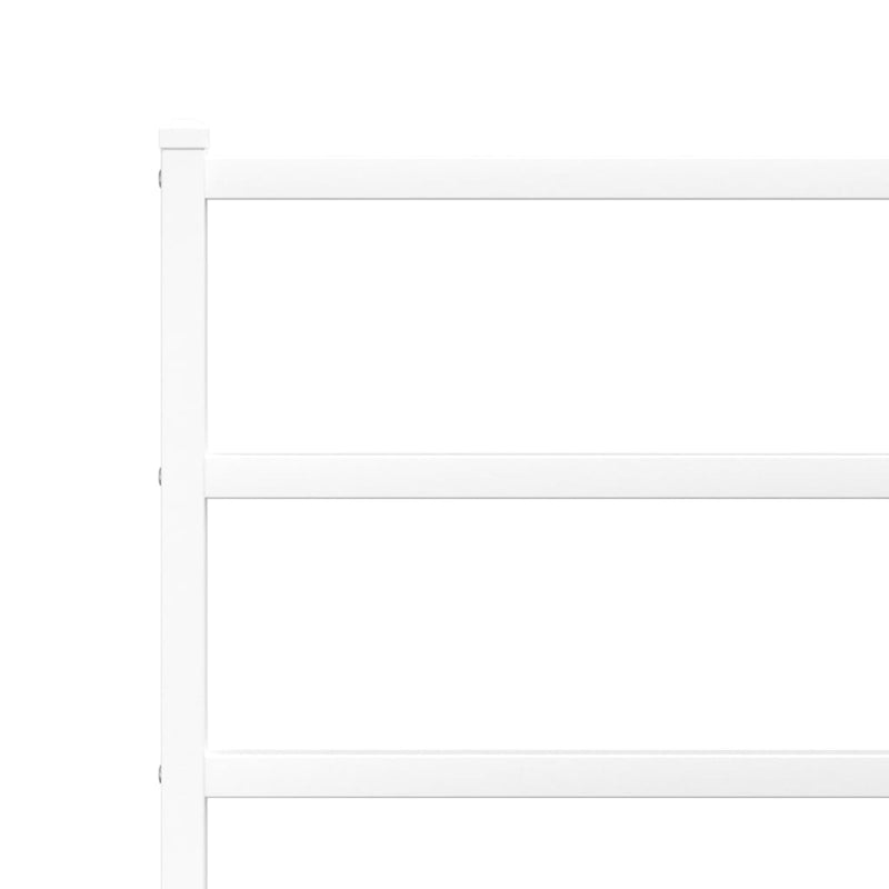 vidaXL fehér fém ágykeret fejtámlával 80x200 cm