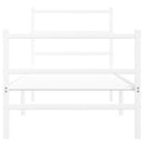 vidaXL fehér fém ágykeret fej- és lábtámlával 80 x 200 cm
