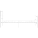 vidaXL fehér fém ágykeret fej- és lábtámlával 107 x 203 cm