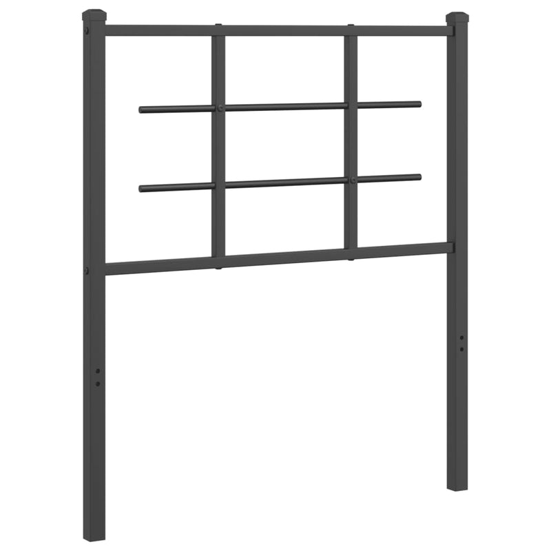 vidaXL fekete fém fejtámla 75 cm