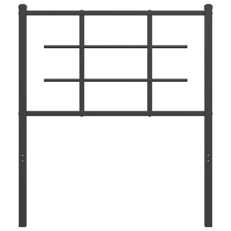 vidaXL fekete fém fejtámla 75 cm