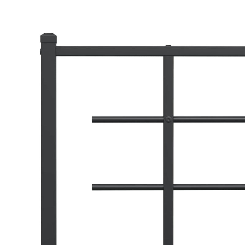 vidaXL fekete fém fejtámla 75 cm