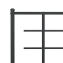 vidaXL fekete fém csere fejtámla 107 cm
