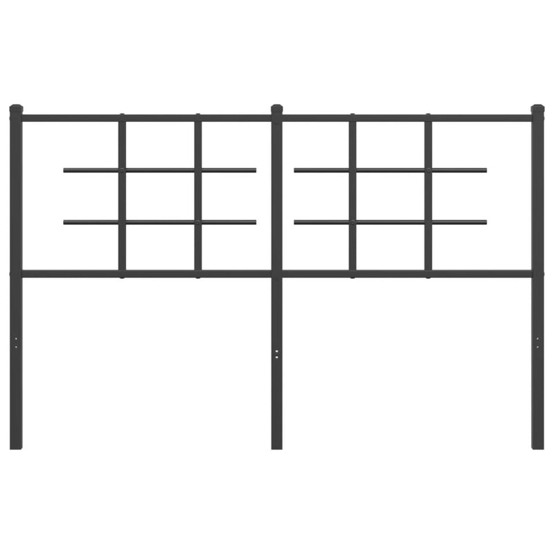 vidaXL fekete fém fejtámla 140 cm