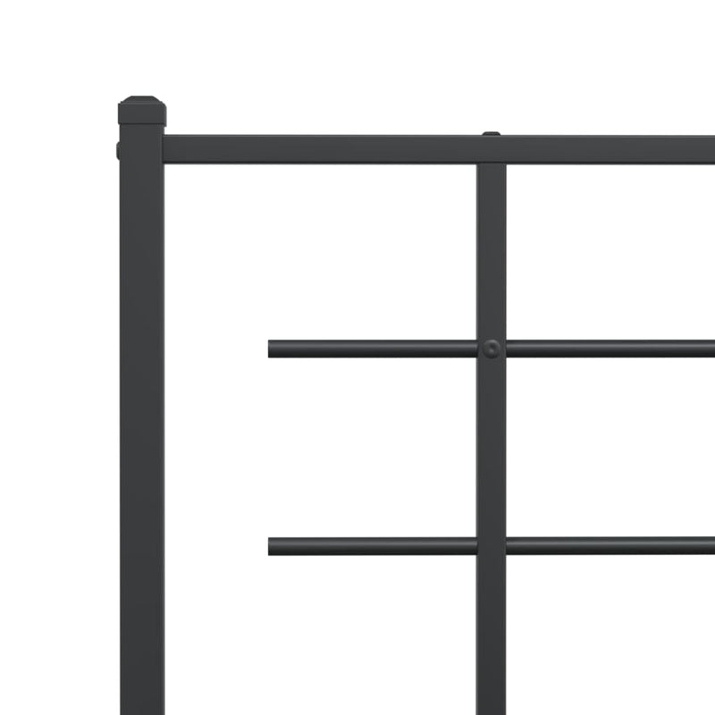 vidaXL fekete fém fejtámla 140 cm