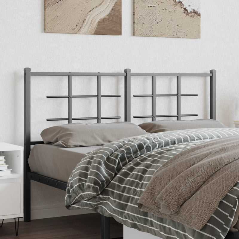 vidaXL fekete fém fejtámla 140 cm