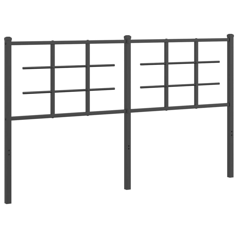 vidaXL fekete fém fejtámla 150 cm