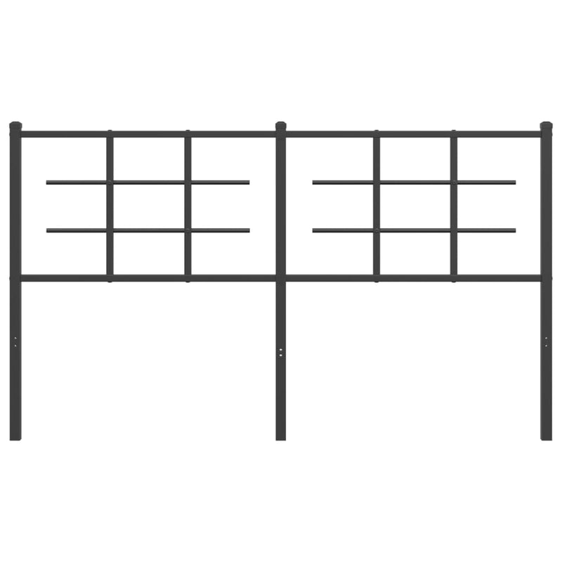 vidaXL fekete fém fejtámla 150 cm