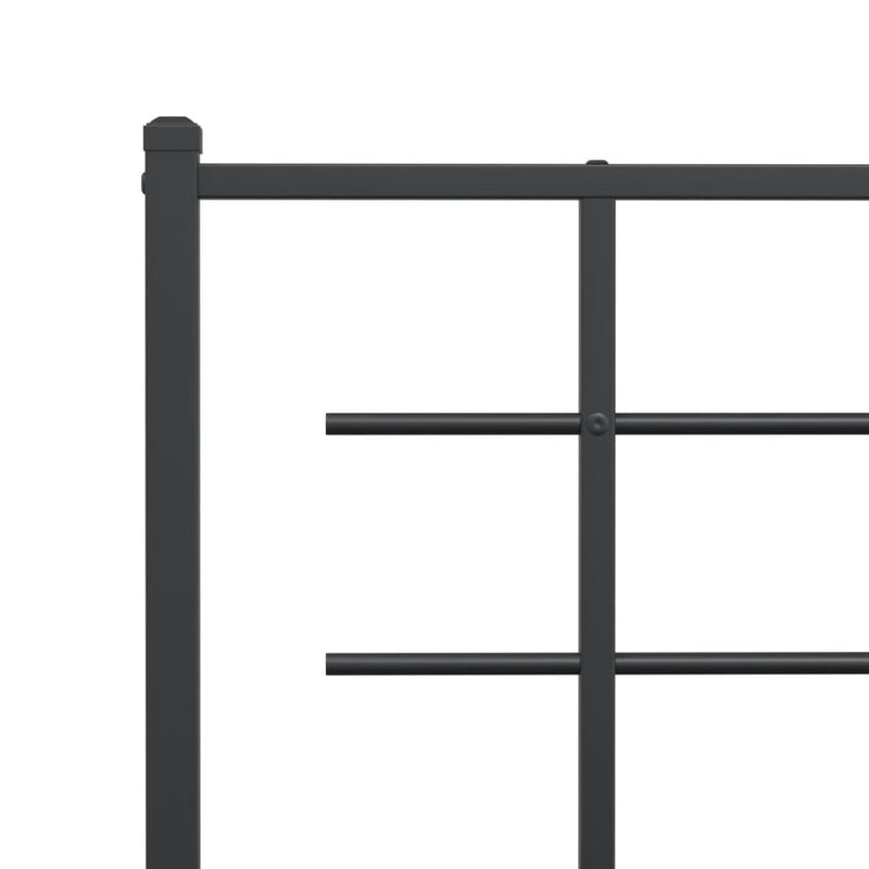 vidaXL fekete fém fejtámla 150 cm