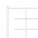 vidaXL fehér fém ágykeret fejtámlával 107x203 cm