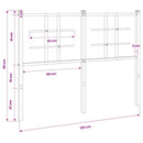 vidaXL fehér fém csere fejtámla 120 cm