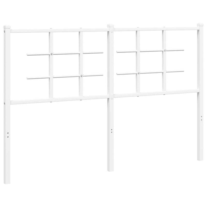vidaXL fehér fém fejtámla 135 cm