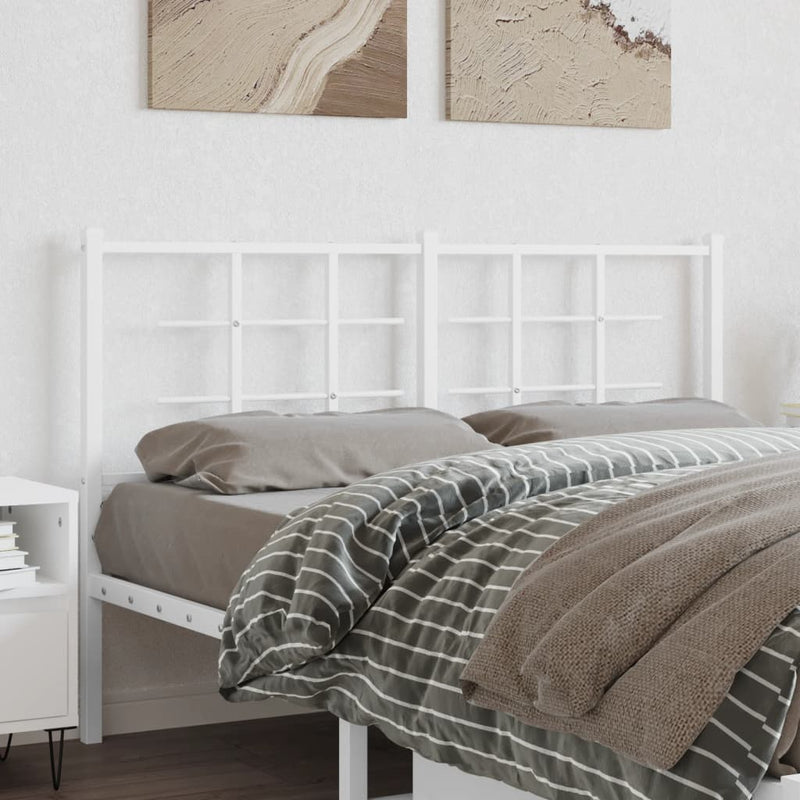 vidaXL fehér fém fejtámla 135 cm