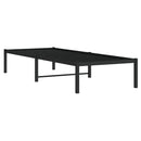 vidaXL fekete fém ágykeret 75 x 190 cm