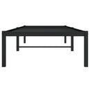 vidaXL fekete fém ágykeret 75 x 190 cm
