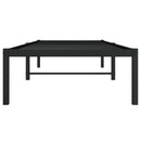 vidaXL fekete fém ágykeret 80 x 200 cm