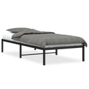 vidaXL fekete fém ágykeret 90 x 200 cm