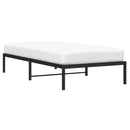 vidaXL fekete fém ágykeret 100 x 200 cm