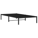 vidaXL fekete fém ágykeret 100 x 200 cm